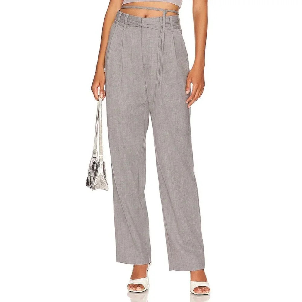 Hansen + Gretel Aniston Pants in Slate XSmall New Womens Tailor Trousers